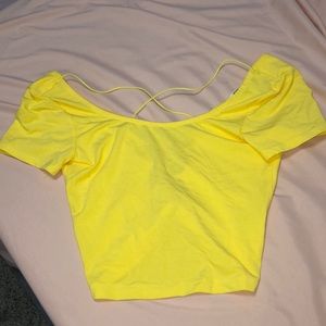 Yellow Crop Top